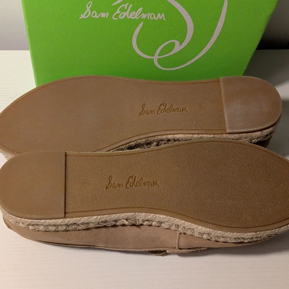 Sam Edelman 8 NIB Suede Loafer Taupe - Picture 7 of 8